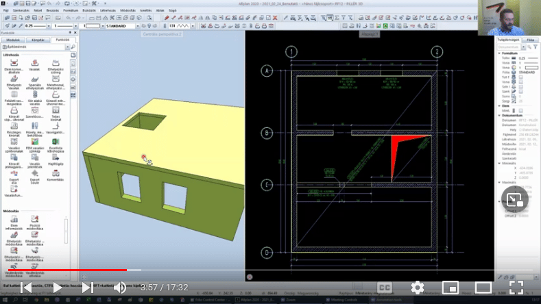 Az Allplan és a FRILO statikai programrendszer vasbetonlemez méretező modulja közötti adatcsere