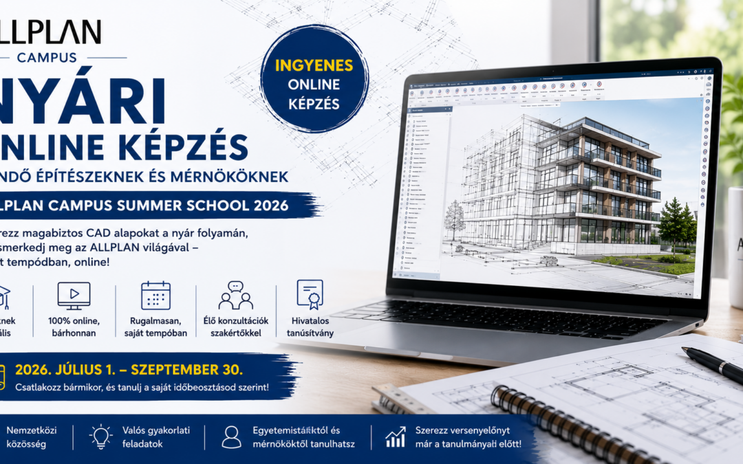 ALLPLAN Campus Summer School 2026 – Ingyenes online CAD képzés leendő építészeknek és mérnököknek